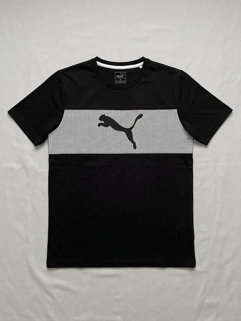 Puma Men's Graphic Stripe Performance Cotton T-Shirt