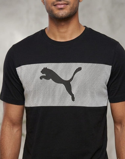 Puma Men's Graphic Stripe Performance Cotton T-Shirt