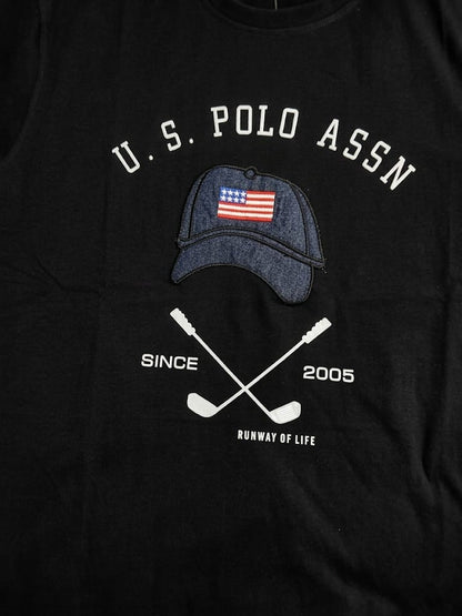 U.S. Polo Assn. Men’s Urban Graphic Tee – Midnight Black