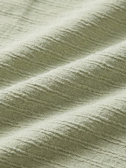 Signature Sage Textured Slim-Fit Full Sleeve T-Shirt